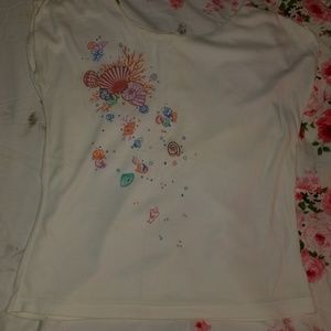 White seashell shirt